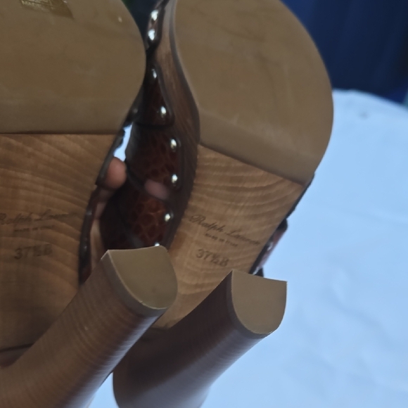 Brown High Heel Sandals - Picture 8 of 10